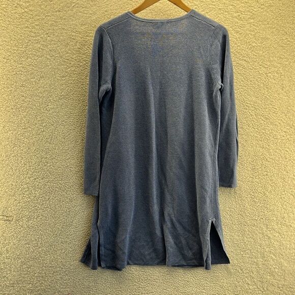 J Crew Sweater Womens‎ XS Blue Open Front along Cardigan Pockets - Picture 6 of 6